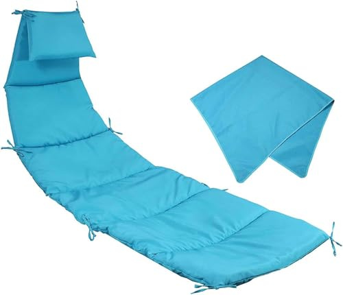 Baitang Chaise Fabric Replacement Cushion and Umbrella - Upgrade Your Hanging Hammock Chair, Lounge Chair, and Chaise with Resilient and Stylish Accessories Enhance Your Outdoor Experience