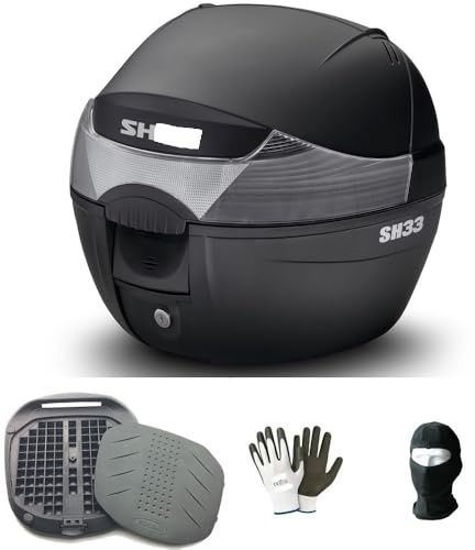 KOMPATIBEL MIT Honda SH 125 Mode S-HAD 34 LT KOFFERTOPCASE+SICHERES VERRIEGELUNGSSYSTEM+Platte INKLUSIVE FÜR MOTORRÄDER UND Roller UNIVERSAL-GEPÄCKTRÄGER FÜR ALLE HELME