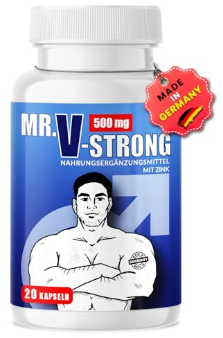 NEU: Saint Nutrition® Mr. V Kapseln – Hochdosiert für Mann – mit natürlichen Inhaltsstoffen – extra stark – mit Maca, L-Arginin & Zink – Original Kapseln für optimale Unterstützung