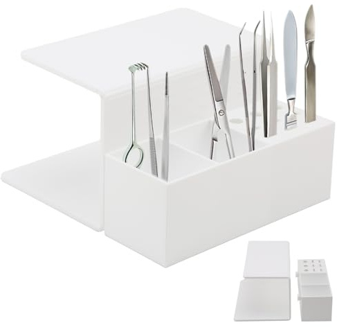 Yuehuamech Coussin d'extension de cils - Support en acrylique - Pour cils professionnels - Accessoires de maquillage - Présentoir - Armoire de travail - Outils de maquillage - Organisateur avec pince