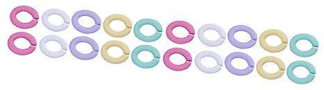 Lurrose 20stücke Acryl Verbindung Ringe Armband Anhänger Diy Handwerk Verbindung Ringe Für Schmuckherstellung Und Reparatur