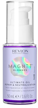 REVLON PROFESSIONAL Magnet Blondes Ultimate-Oil - Repair & Neutralization, tonkorrigierendes Haaröl mit violetten Pigmenten für blondiertes, blondes, gesträhntes und weißes Haar