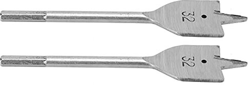 Flat Wood Drill Bits, 32mm Wood Drill Bit Set for Accurate Hole Opening Woodworking Projects, Spade Drill Bits