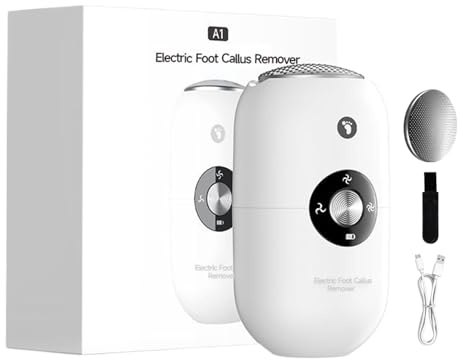 eléctrica para pies – Removedor de piel dura | Rodillos de repuesto para eléctrica | Removedor de callos para pies, herramienta removedor de pies callosos, molinillo recargable, raspador | Eliminador de callos de pies Eléctrica Raspador Exfoliante Reparador Piel Seca Muerta