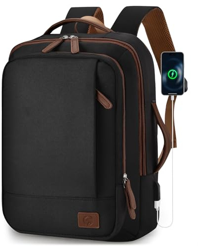 SUCIKORIO 40x30x15cm British Airways Air France Erweiterbarer 10cm 40x30x25cm Reiserucksack Handgepäck Flugzeug Wasserdichter Travel Laptop Rucksack 15,6 Zoll Mit USB Daypack Für Damen Herren Reisen