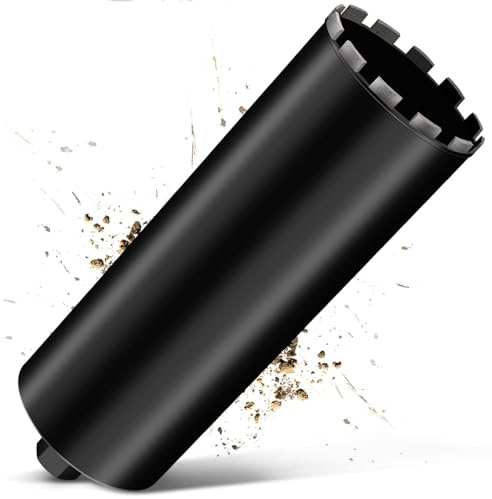 Couronne de forage diamantée 150 mm, L 460 mm, foret à carotter 1¼ UNC pour béton | Couronne de forage Turbo de 10 mm pour béton armé, maçonnerie, pierre, couronne de forage diamantée pour perceuse carotteuse