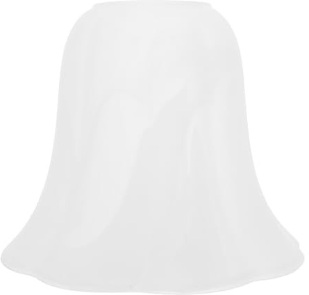 CLISPEED Frosted Glass Ceiling Light Shades Replacement 6 Inch Bell Shaped Lampshade Cover for Chandelier and Wall Sconce Light Fixtures