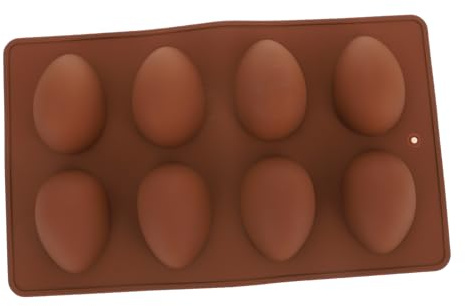 ULTECHNOVO Molde de Silicona para Hornear Cavidades con Forma de Huevo de Pascua Flexible Resistente al Calor para Chocolate Cupcakes Gelatina y Cubitos de Hielo para Diy y Celebraciones