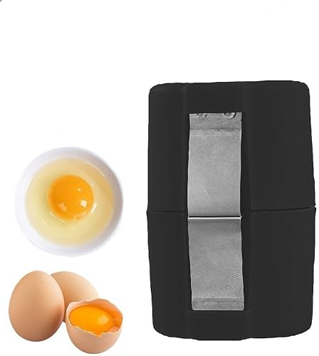 Egg Shell Opener, Hard Boiled Egg Peeler, 2025 Upgrade Boiled Egg Peeler, Stainless Steel Egg Slicer for Hard Boiled Eggs, Egg Peeling Tool, Egg Shell Cutter for Boiled Egg