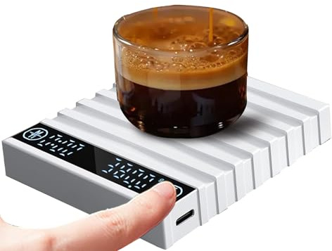 Jlobnyiun Balance Café,2 Kg 0.1 G Balance de Cuisine Numérique Portable | Mesureur avec Minuterie pour Maison Bureau Voyage Camping Cuisine Quotidienne