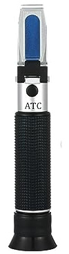 Refraktometer, 0~32% Zuckergehalt 1,000–1,120 Bierwürze-Refraktometer Dual Scale ATC Handheld Digital Refraktometer