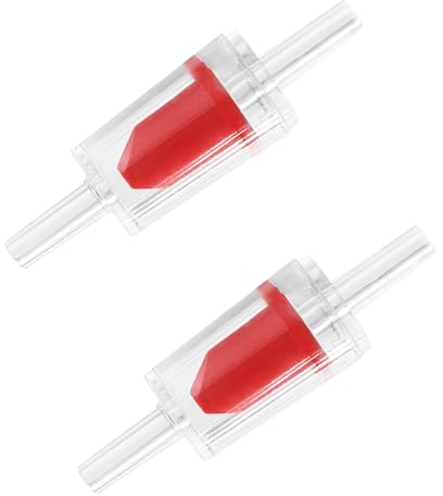 Ctyjia 2 Pezzi Valvola di Ritegno per Acquario, Valvole Unidirezionali in Plastica per Tubi da 4 mm, Protezione Pompa per Pompe ad Aria Acquari