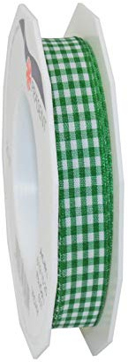 PRÄSENT Vichy - Cinta decorativa de 20 m para decoración y manualidades, 15 mm de ancho, cinta a cuadros para decoraciones coloridas y envoltorios de regalo, para celebraciones
