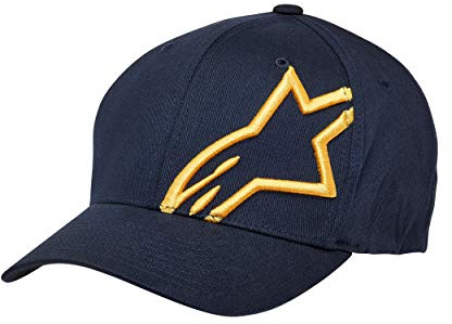 Alpinestars Herren Corp Shift 2 Flexfit Baseball Kappe, Navy / Gold, S-M EU