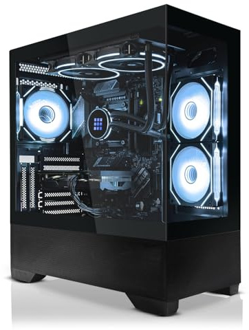 SYSTEMTREFF High-End Gaming PC - Intel Core Ultra 7 265KF - RX 9070 XT 16GB | Intel 8-Kern CPU bis 5.5 GHz, 32GB DDR5, 1TB M.2 NVMe SSD, AMD Grafik WLAN, Windows 11, für Gaming, Streaming