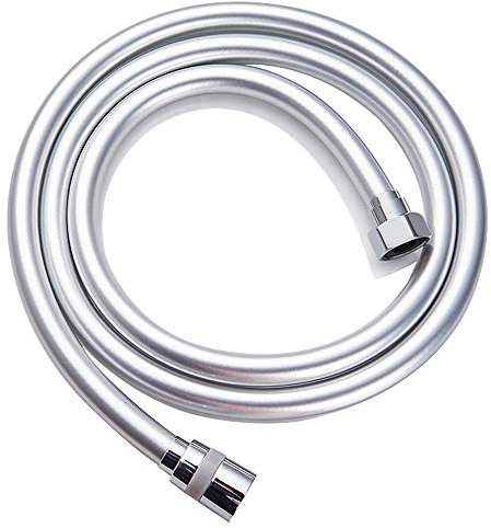 Shower Hose 2m - Extra Long Shower Cable Tube Universal PVC Connector Replacement Smooth for Leakproof or Anti Kink