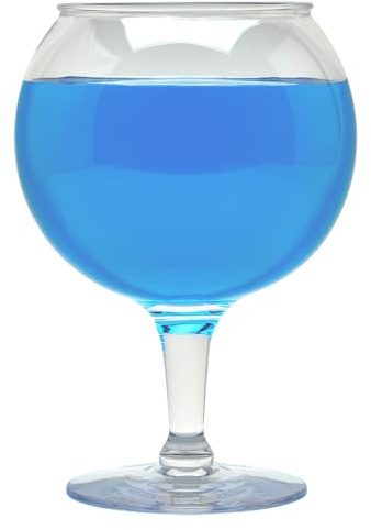 G.E.T. SW-1550-CL Shatterproof Heavy-Duty Plastic Jumbo Margarita Beer Schooner, 53 Ounce, Clear (Set of 12)