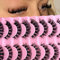 10 Paires de Faux Cils Artificiels 3D Faux Cils Russes Look Naturel, Curly Cat Eye Lashes D Curl Faux Cils avec Volume Naturel Wispy Cils Oeil de Chat(808)