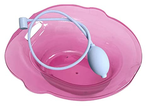 QSTDGVPW Sitzbadewanne für Toilette, Bidet Toilettenwanne mit Überlaufschutz, Universell, Wiederverwendbar, Tragbar, Zum Aufhängen, Dampfsitz, Hüftbad für