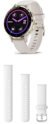 Garmin Venu 3S – GPS-Fitness-Smartwatch mit Bluetooth Telefonie und Sprachassistenz, Ultrascharfes 1,3 Zoll/ 1,1 Zoll & Quick Release Band