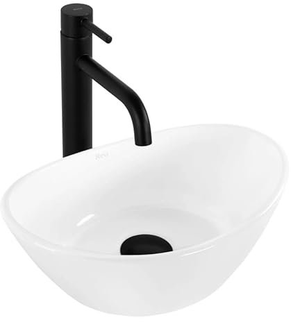 Lavabo Sobre Encimera Rea Kate 36 Blanco