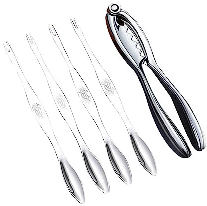 ABOOFAN Pinzas para Cangrejo Agujas para Cangrejo De Acero Herramientas para Marisco De Uso Cocina y Picnic
