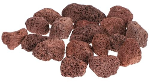 BUGUUYO Aquarium Vulkansteine Lavastein 450g Natürlicher Poröser Filterstein Für Aquarienfilter Und Aquascaping Geeignet Für Süß Und Meerwasser