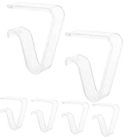 BIUDECO 6stücke Transparente Tischdeckenklammern Groß rutschfeste Halter Für Tischdecken Outdoor Starke Befestigung Für Picknick-tischdecken Clip Fixierung Für Gartentisch