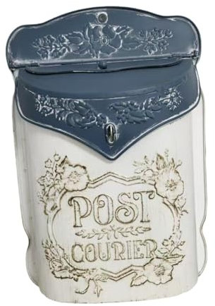 Fonowx Buzón de vintage, soporte para de pared, buzón para valla, jardín, patio exterior