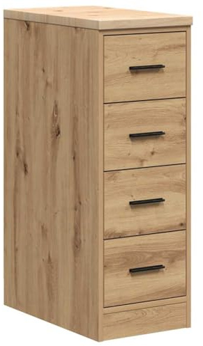 vidaXL Garagen-Aufbewahrungsschrank Artisan-Eiche Massivholz Kiefer, Schrank, Werkzeugschrank, Lagerschrank, Garagenschrank, Aufbewahrungsschrank