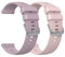 Vancle 20MM Bracelet Compatible pour Garmin Vivoactive 5/Garmin Venu Sq 2/Venu Sq/Venu 2 Plus/Venu Sq Music/Venu Sq 2 Music Homme Femme, Silicone Bracelet (Rose/Violet, 20mm)