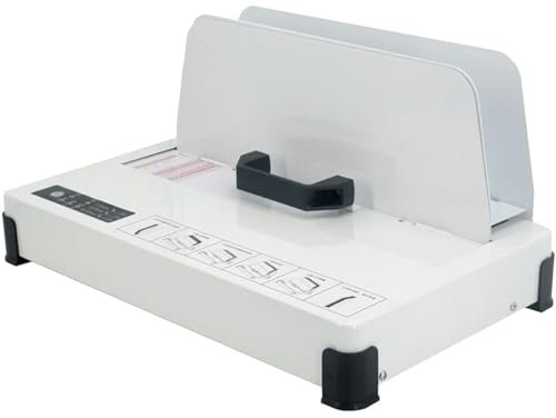 GAYAYAS Máquina de encuadernación térmica, máquina de encuadernación térmica Universal con Pegamento termofusible A4, Base Antideslizante para contratos de Documentos