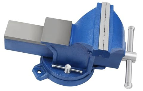 CROWNSHOP Bench Vice for Workbench Bench Vise with 360 Degrees Swiveling Table Vice Base Cast Iron Workshop Vise for Workshop Factory (6 Inch)