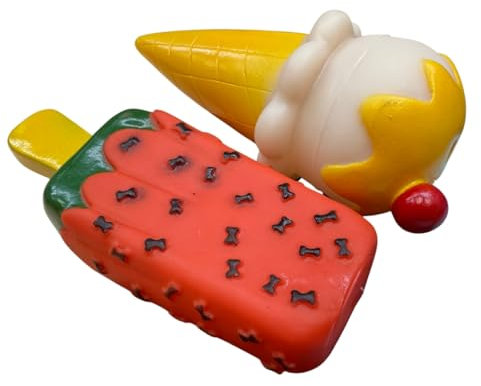 Zvire Rubber Dog Squeaky Chew Toy – Chew-Resistant Teeth Cleaning Toy for Small & Medium Dogs – Durable & Interactive – 2-Pack Assorted Designs – Anxiety Relief & Fun (Pack Of 2, Mobile Phone/Bottle)