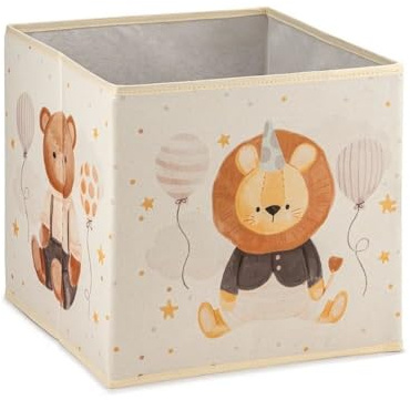 Prendi Home Scatola portaoggetti pieghevole 30 x 30 x 30 cm – Scatola giocattolo colorata senza coperchio per la cameretta dei bambini e uso versatile – Scatola in tessuto aperta per giocattoli