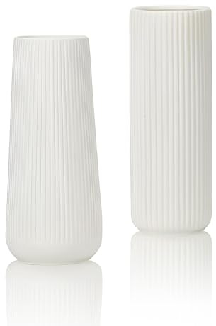 Pyuyan 2 Stück Vase Modern, Blumenvase, Keramik Vase