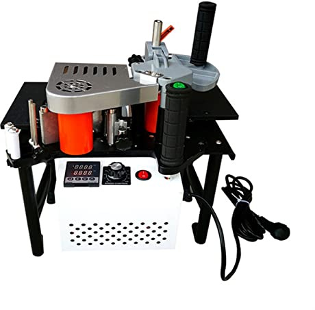 Fresatrice per Legno, Bordatrice manuale Incollaggio automatico a doppio lato Bordatrice portatile Bordatrice for la lavorazione del legno 220V 1200W(Two battery)