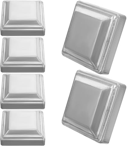 WATIIFUFU Cappucci per Pali in Ferro 6 Pezzi 80X80 MM Copertura Sigillante per Recinzioni Protezione Anti-Corrosione per Pali da Giardino e Ringhiere Esterne Resistente alle Intemperie