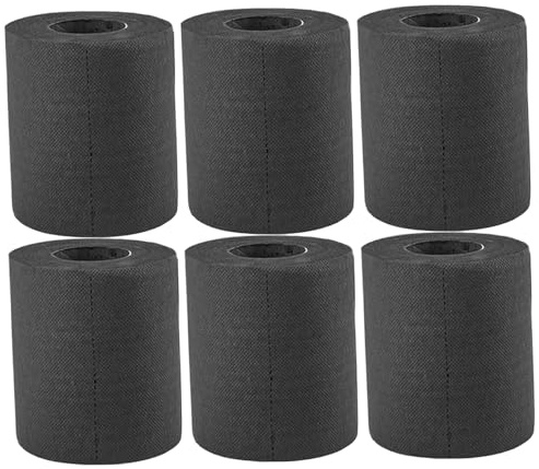 Schwarzes Toilettenpapier – 6 Stück, 4-lagige, weiche, saugfähige Papierhandtuchrolle, für Haushalte, Zuhause, Badezimmer, Küche, Büro