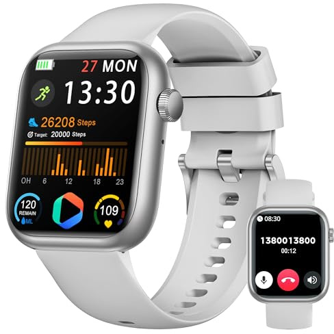 Smart Watch for Men Women(Answer/Make Call), 1.83 Fitness Watch with Heart Rate/Blood Pressure, Pedometer, Sleep Tracker, 120+ Sport Modes, IP68 Waterproof Activity&Fitness Tracker for Android iPhone