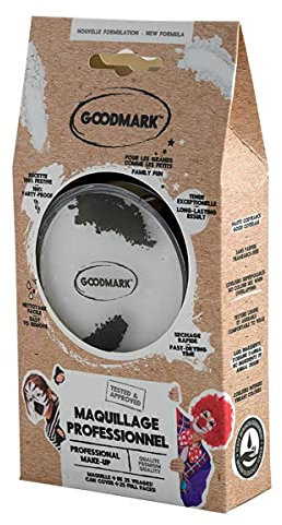 Goodmark 02080404 – Maquillaje profesional de color naranja, 1 pieza, 14 g en lata, soluble en agua, en blíster, maquillaje, maquillaje, carnaval, disfraz, escenario, teatro, Halloween
