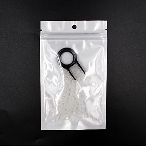 CTLH20 125 Stück Tastatur-O-Ring Tastenkappen Silikonkautschuk O-Ring Schalter Schalldämpfer Dämpfer Tastenkappe Silikon-Dichtungsring Ersetzen-OD9xID4xCS2.5mm,Weiß