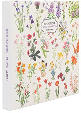 Grupo Erik Fotoalbum zum Selbstgestalten Make Wild Flowers - Scrapbook Weiße Seiten - Fotoalbum Klein 16x16 cm - Photoalbum 24 selbstklebend Seiten