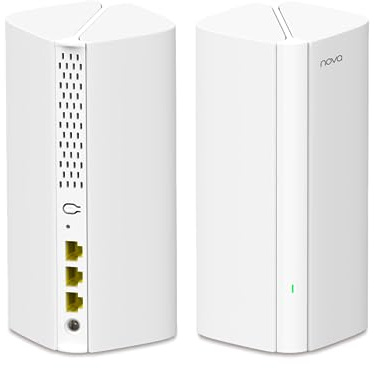 Tenda MX12 Sistema Mesh AX3000 de Tecnologia Wi-fi 6, Cuenta con Puertos Gigabit con Velocidad de hasta 3000 Mbps, Modelo de Doble Banda, Nova de 2 Pack.