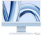Apple 2023 iMac all-in-one desktop computer with M3 chip: 8-core CPU, 10-core GPU, 24-inch 4.5K Retina display, 8GB unified memory, 256GB SSD storage, matching accessories. Works with iPhone; Blue