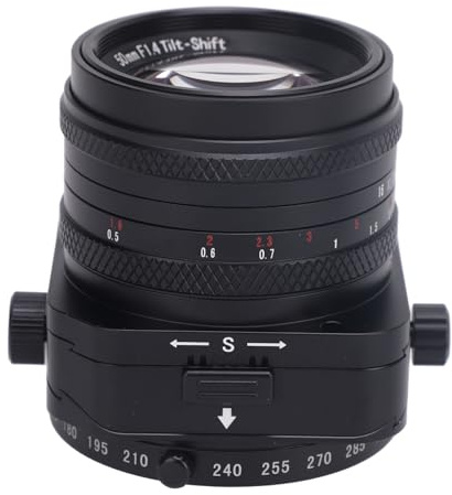 APS C-Rahmen-Objektiv mit Manueller Fokussierung, 50 Mm F1,4 Kamera mit Großer Blende, Porträt-Tilt-Shift-Objektiv für M4/3-Anschluss für G1 PL1 E PL2 Kamera