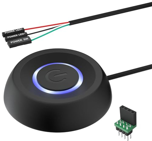 PC-Netzschalter Desktop Computer Power Switch mit LED und External Button