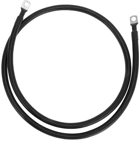 VekAuto 1 Pc Battery Inverter Cable 2 AWG Gauge 4.5FT 5/16 Lug Battery Cable Universal for Car Vehicle Boat RV Solar Tinned Copper Black