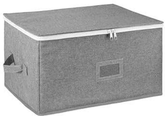 LSNNMU Caja para Copas De Vino Estuches for Guardar cristalería con separadores, Tapa Dura y Laterales, Cierre con Cremallera, 12 Compartimentos for Copas de Vino y cristalería para Copas