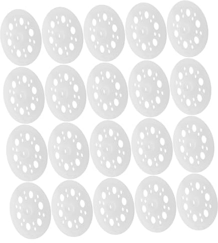 Cabilock Arandelas de Plástico de 45Mm 200 Piezas para Fijación de Paneles de Espuma Arandelas Planas de Polipropileno Soporte Aislante Instalación